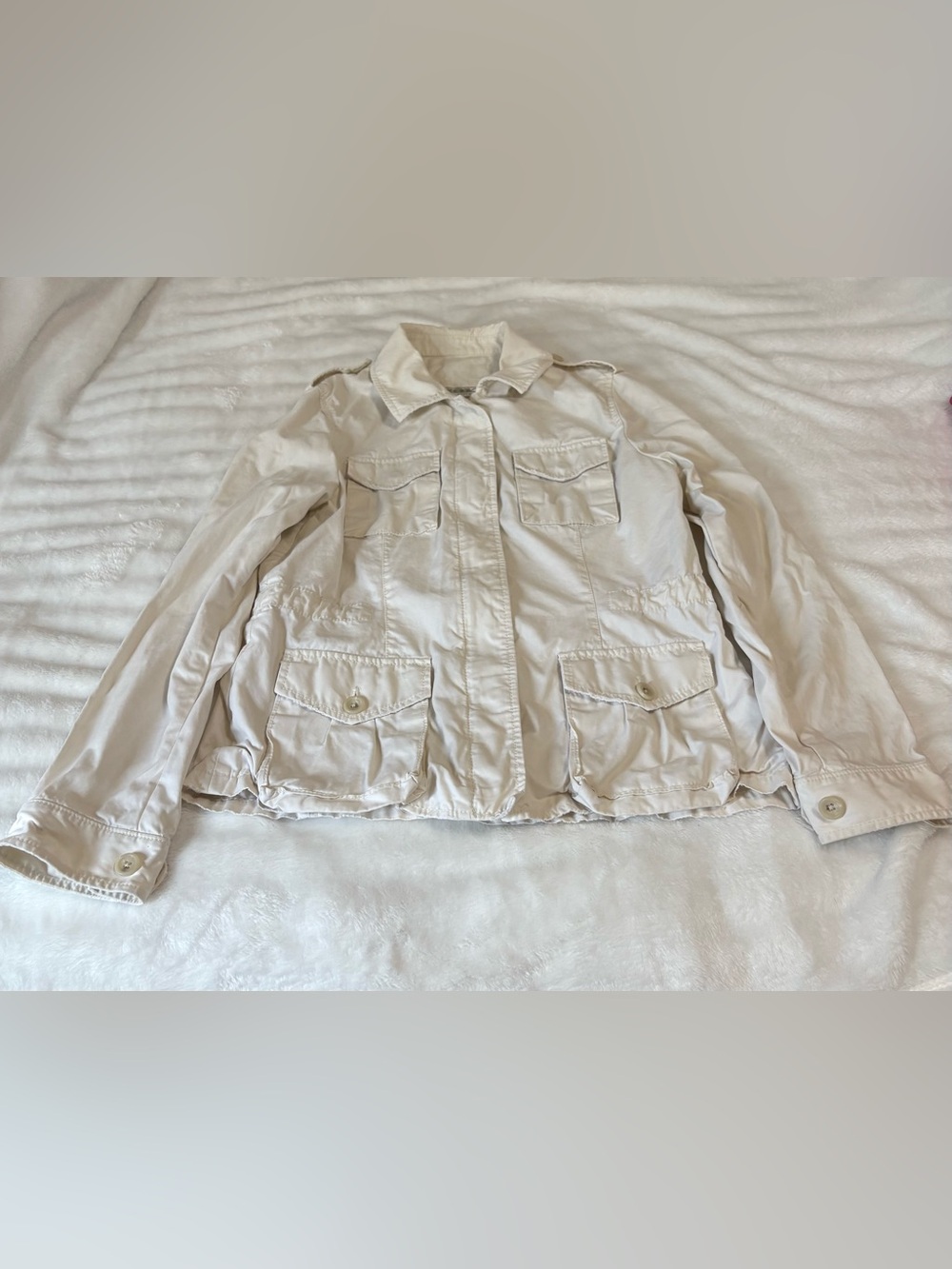 Banana Republic Cream Utility Field Jacket